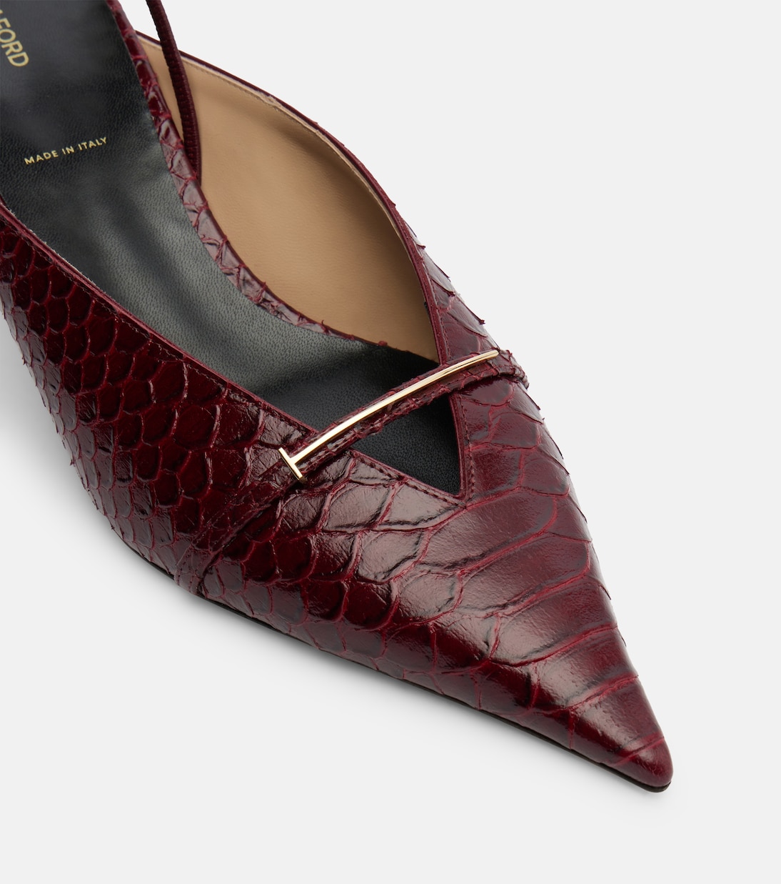 Pumps slingback in pelle stampata | Tom Ford
