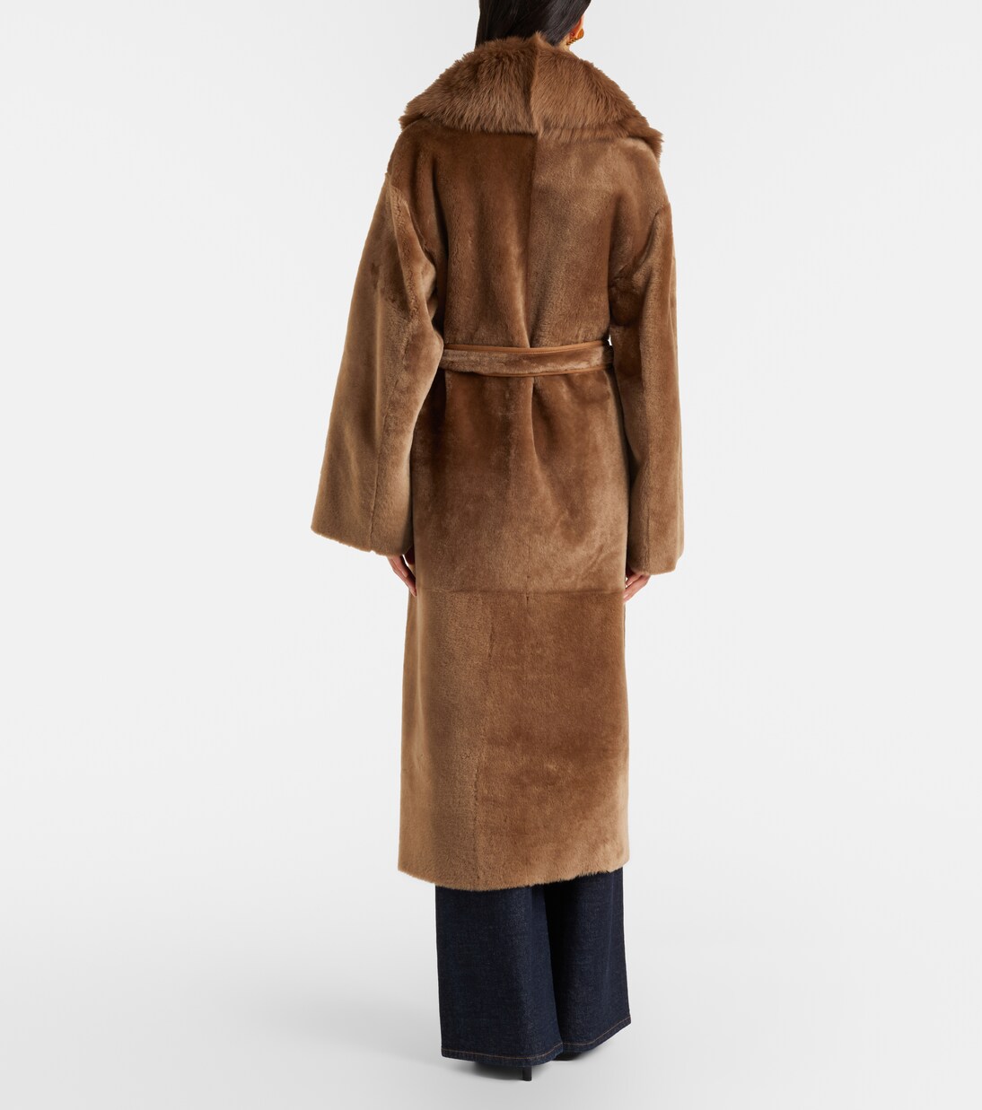 Isadora shearling wrap coat | Nour Hammour