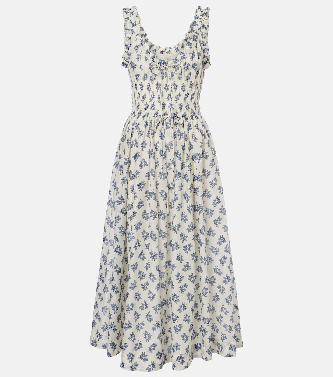 Emmaretta floral cotton midi dress | Dôen