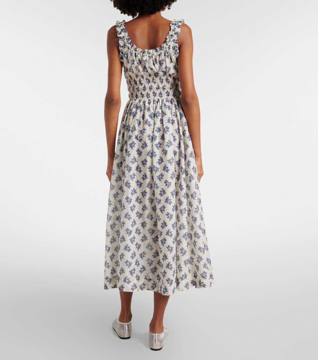 Emmaretta floral cotton midi dress | Dôen