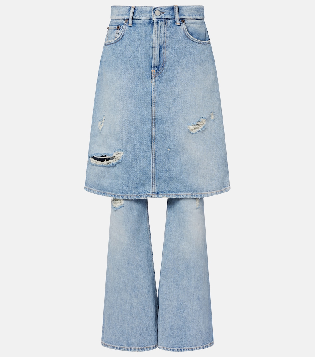 Distressed Wide-Leg Jeans | Acne Studios
