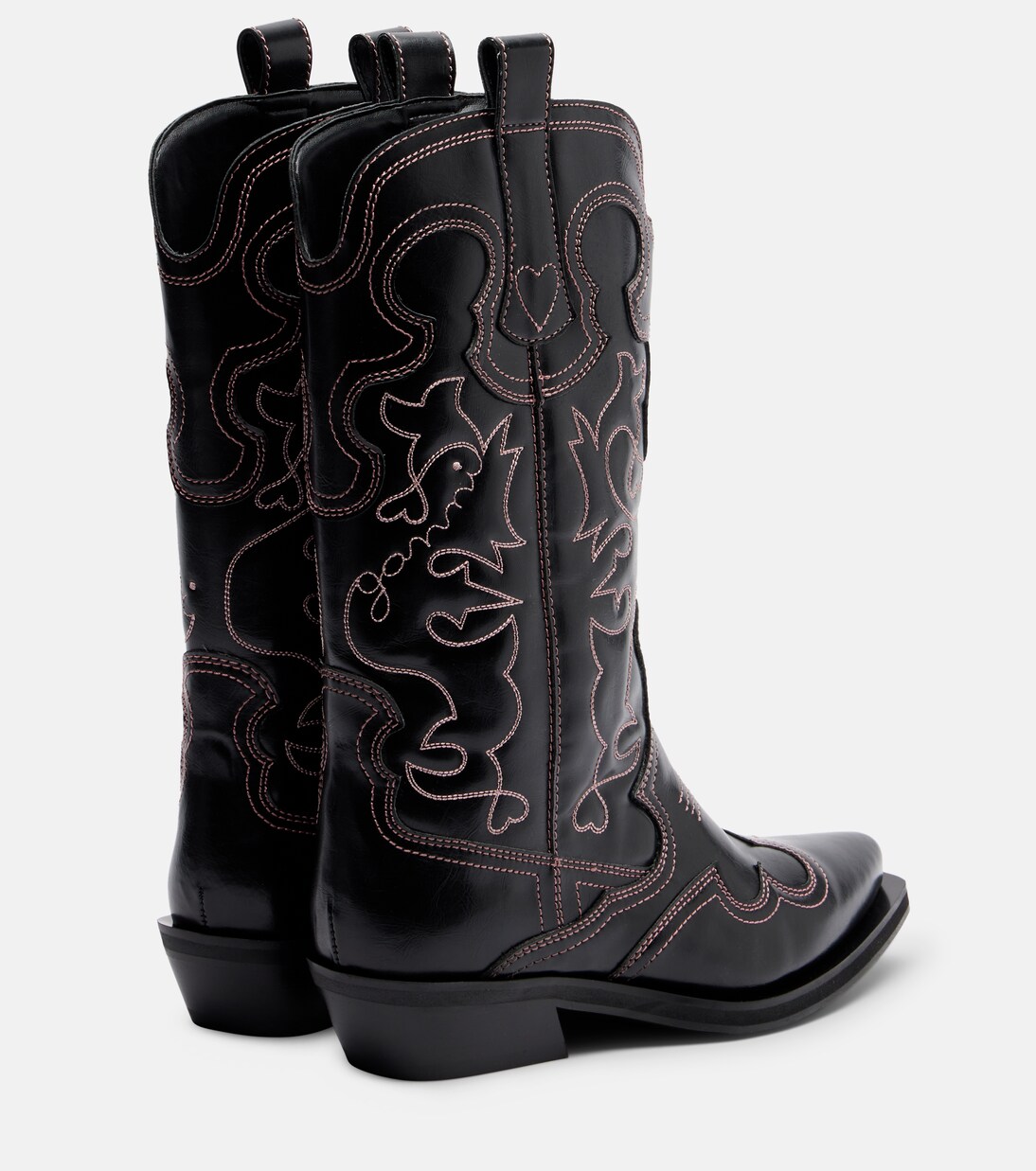 Bestickte Westernstiefel Mid Shaft | Ganni