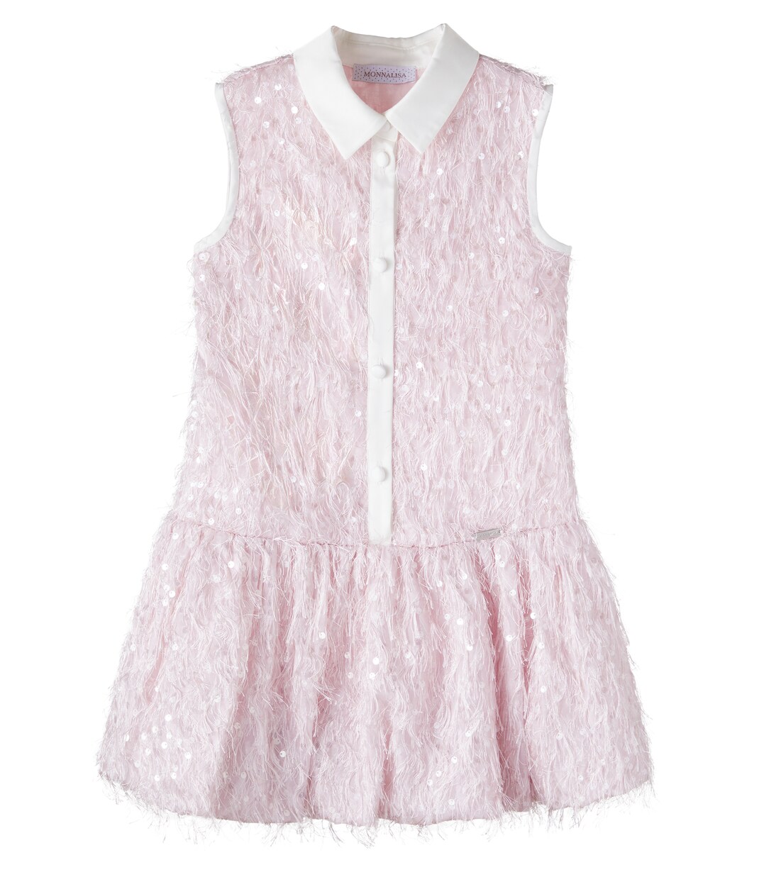 Hemdblusenkleid mit Pailletten | Monnalisa