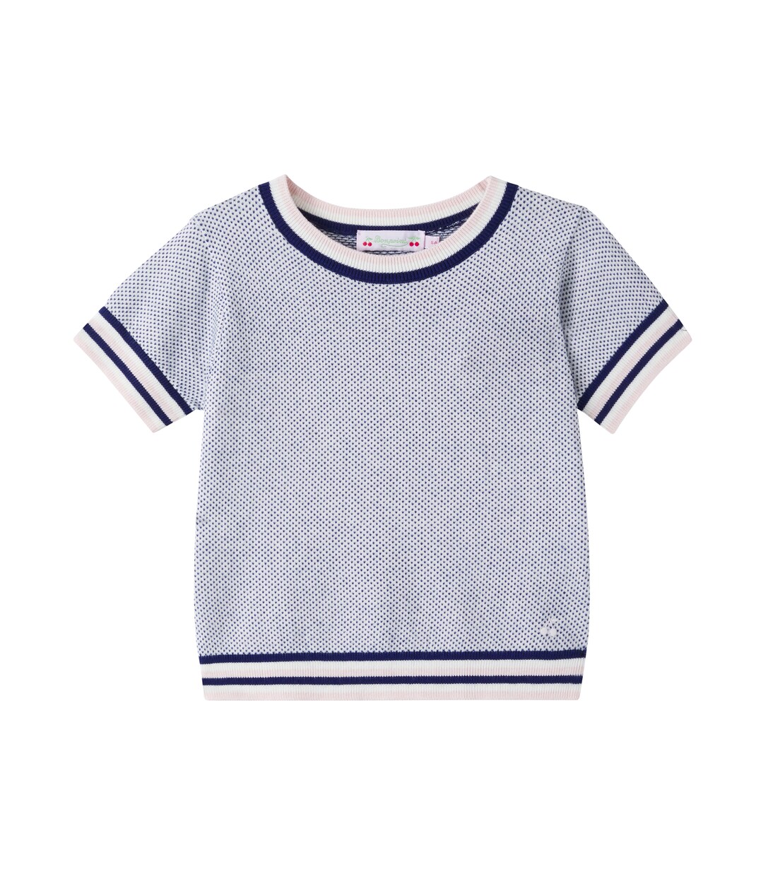 Pull Limette en coton et cachemire  | Bonpoint