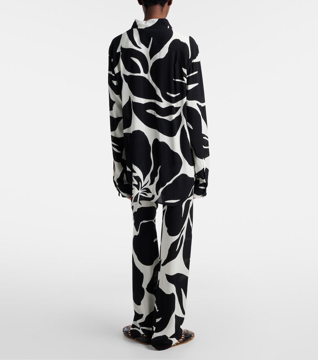 Floral straight pants | Dries Van Noten