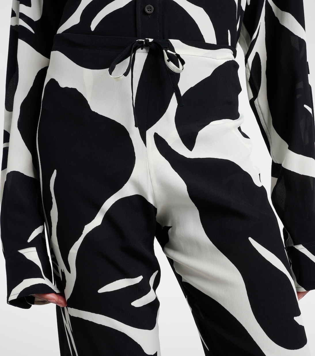 Floral straight pants | Dries Van Noten