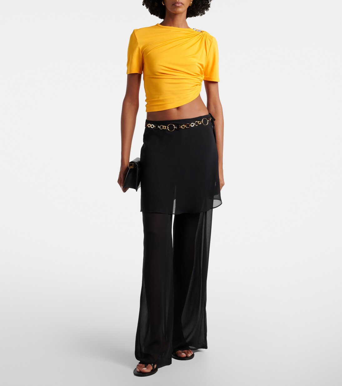 Belted silk wide-leg pants | Christopher Esber
