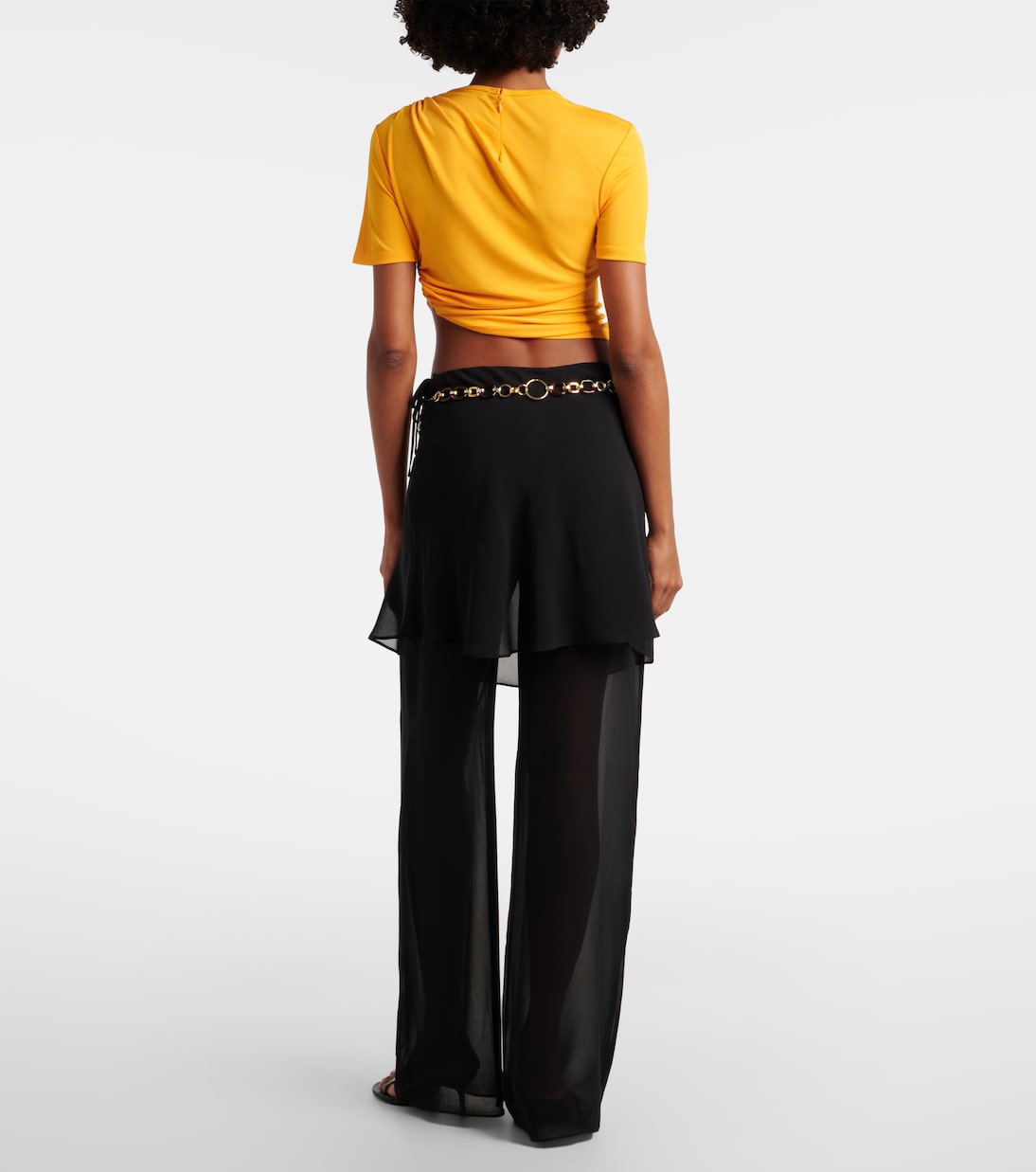 Belted silk wide-leg pants | Christopher Esber