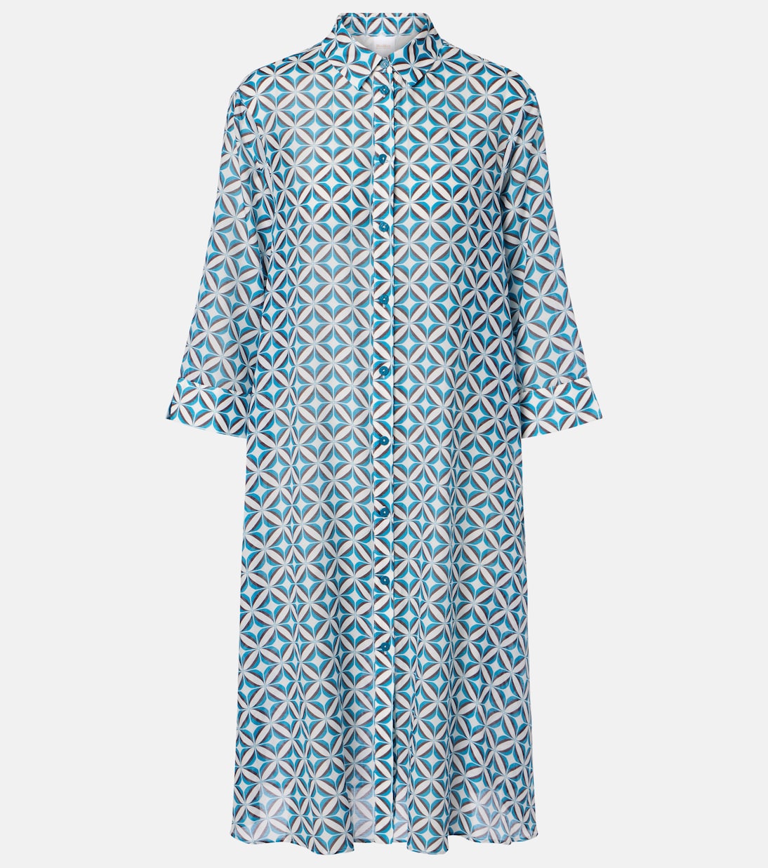 Steppa printed cotton and silk midi dress | Max Mara