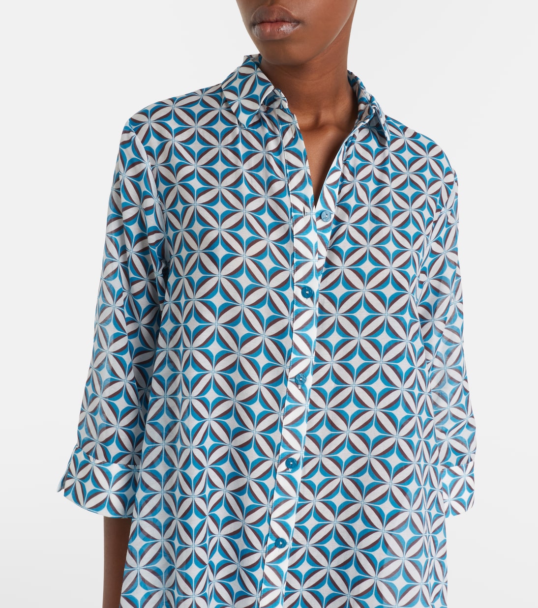Steppa printed cotton and silk midi dress | Max Mara