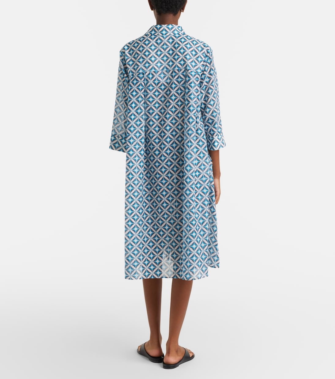 Steppa printed cotton and silk midi dress | Max Mara