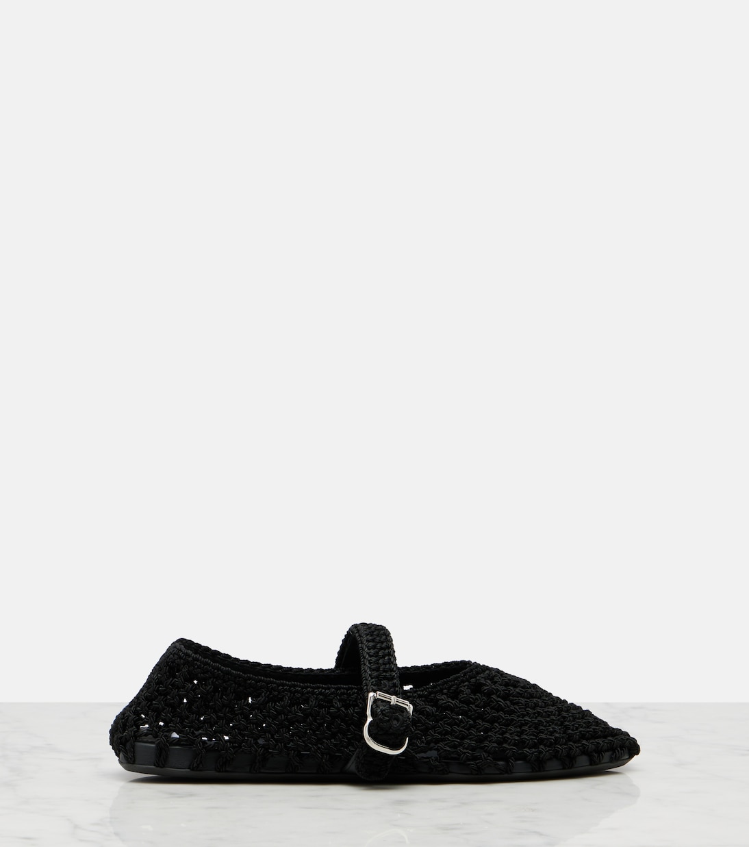Braided satin cord ballet flats | Alaïa