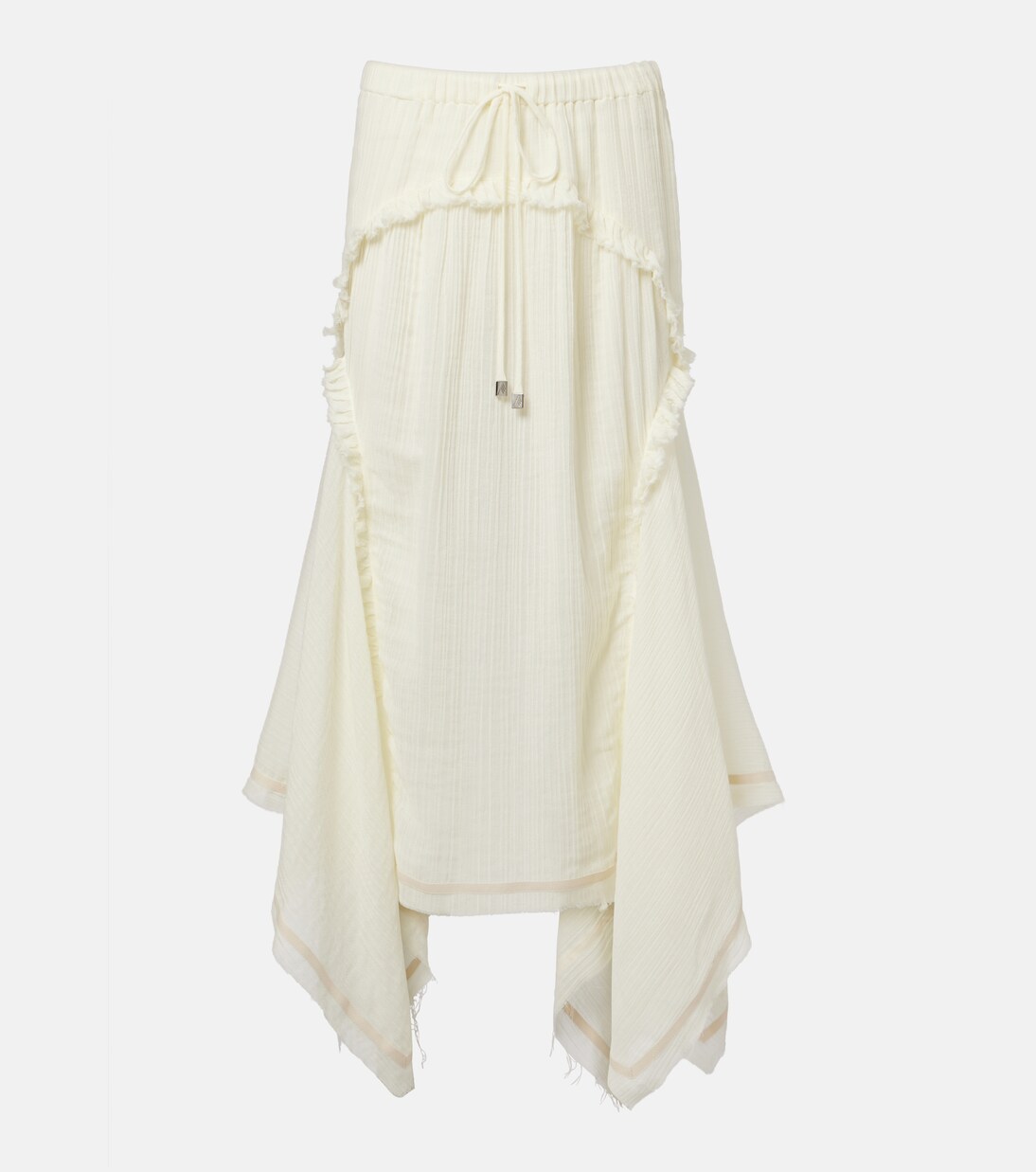 Ruffled cotton maxi skirt | The Attico