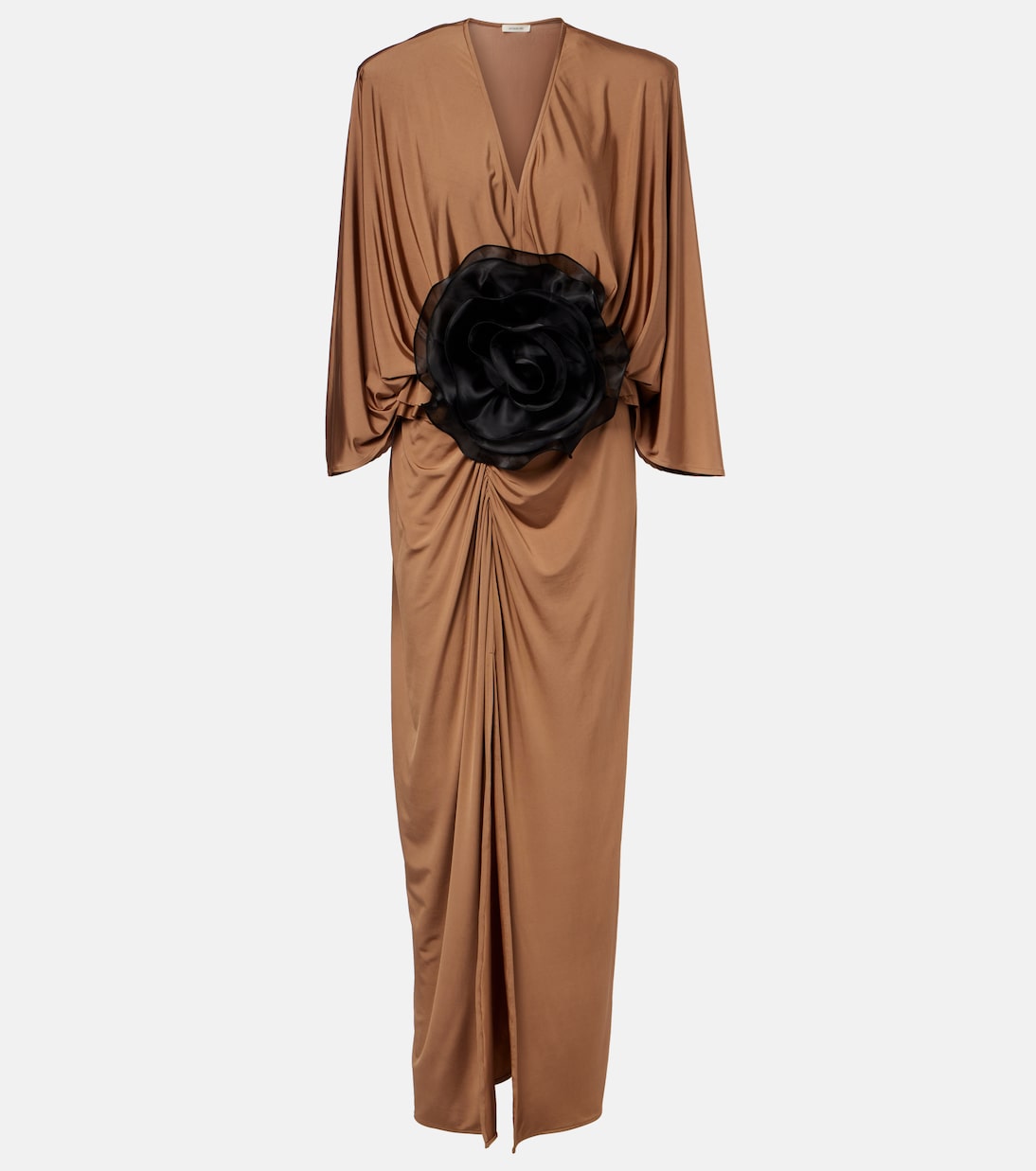 Floral-appliqué jersey maxi dress | Jacques Wei