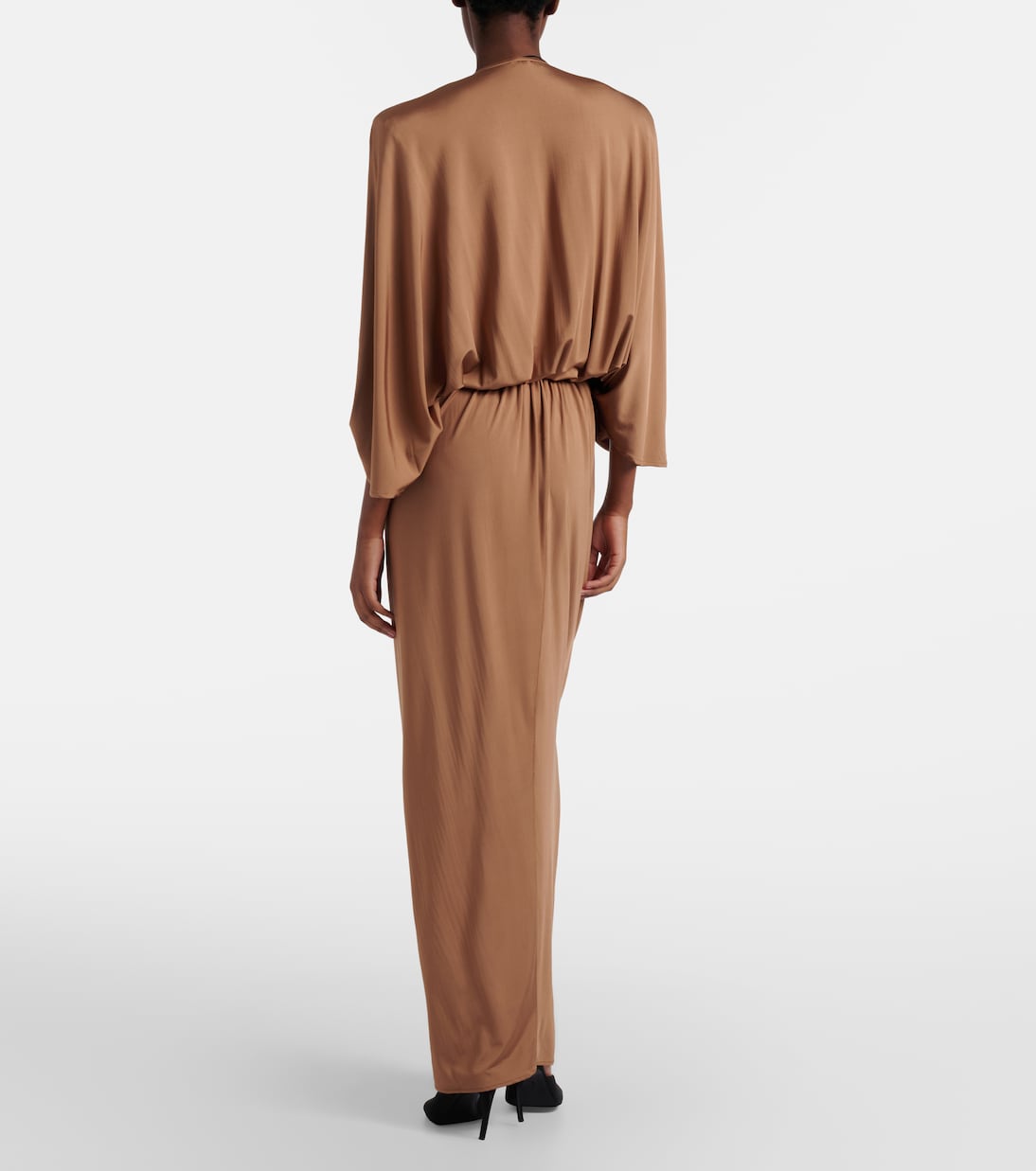 Floral-appliqué jersey maxi dress | Jacques Wei