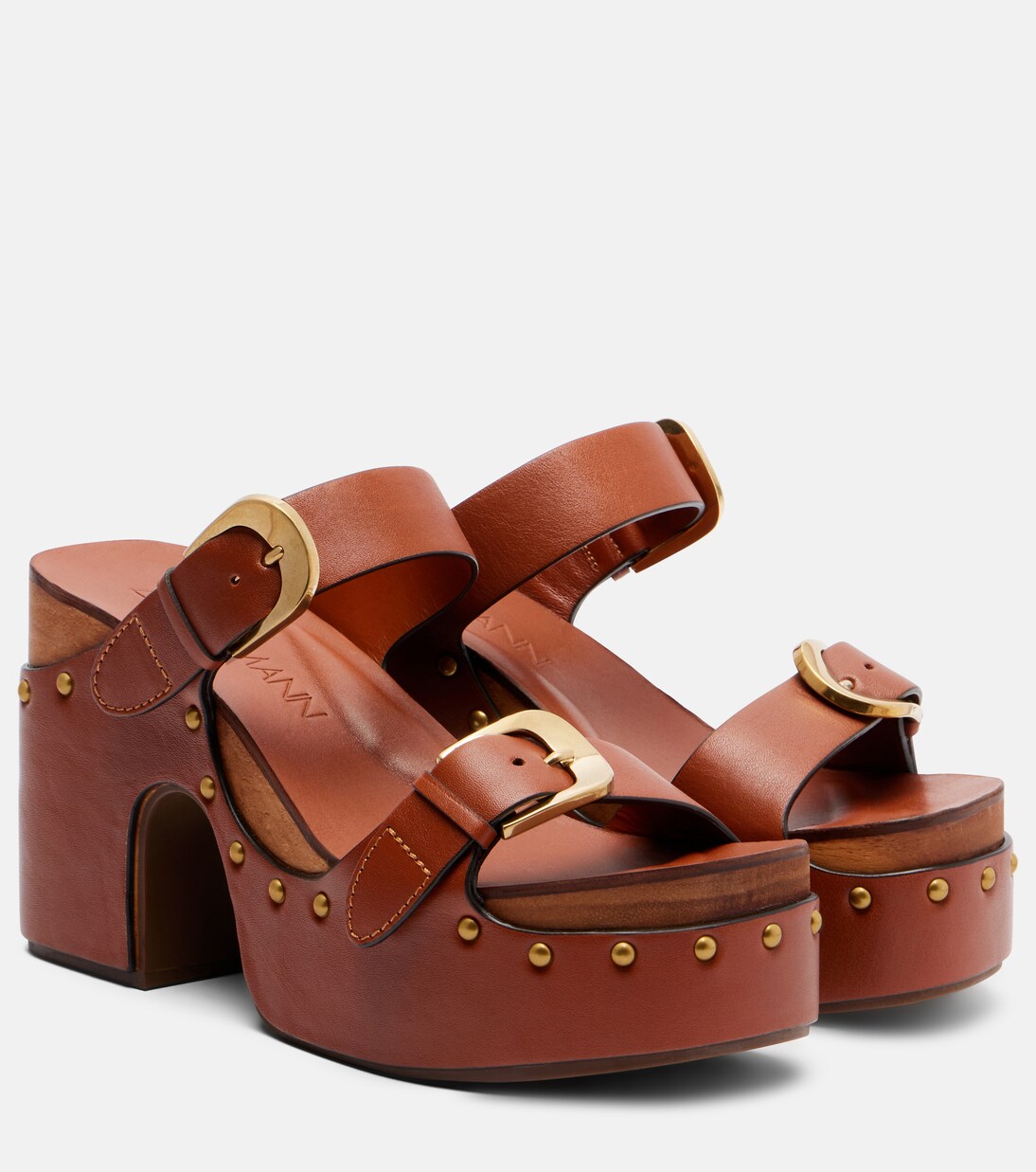 Verzierte Plateausandalen Alight aus Leder | Zimmermann