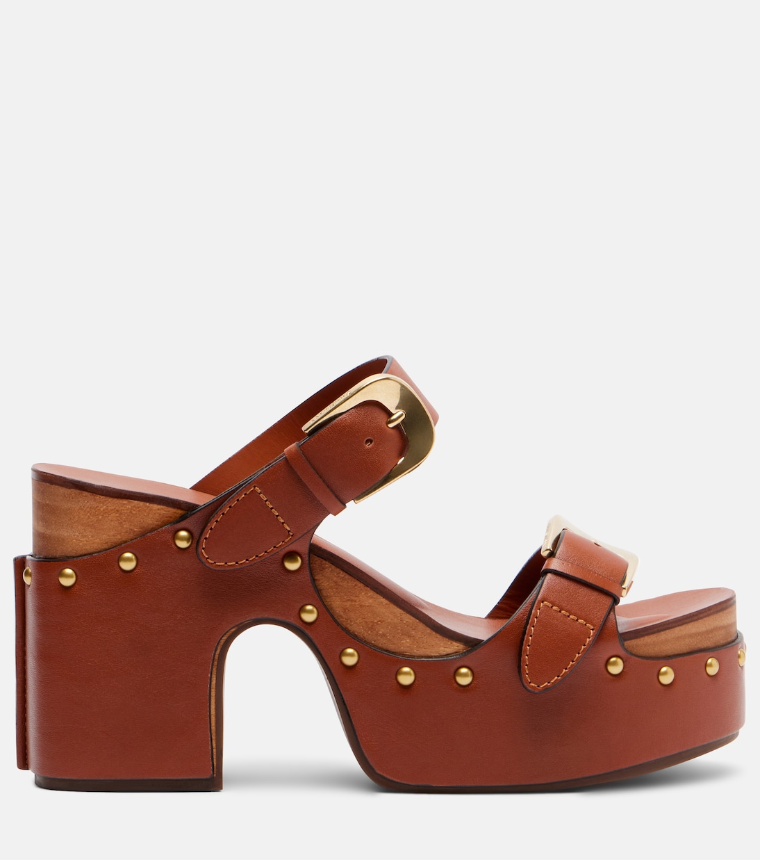 Verzierte Plateausandalen Alight aus Leder | Zimmermann