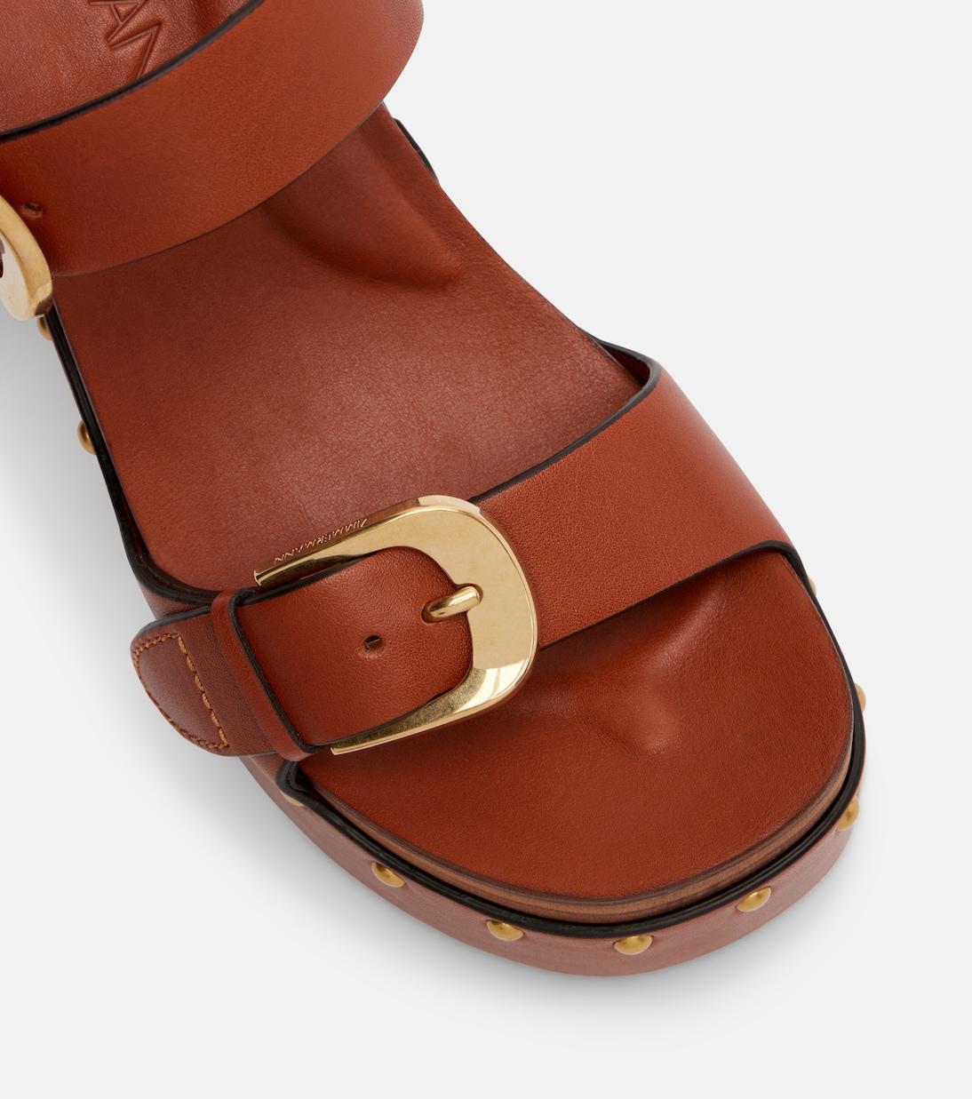 Verzierte Plateausandalen Alight aus Leder | Zimmermann