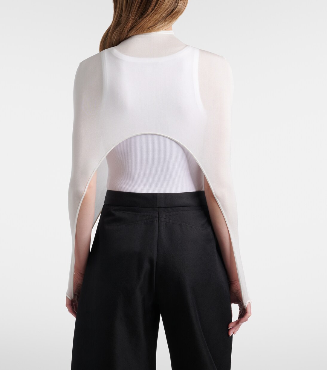 Second-Skin真丝混纺上衣 | Alaïa