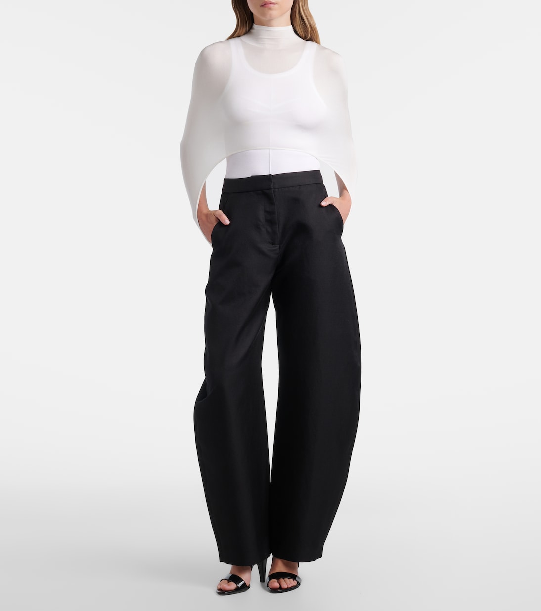 Second-Skin真丝混纺上衣 | Alaïa