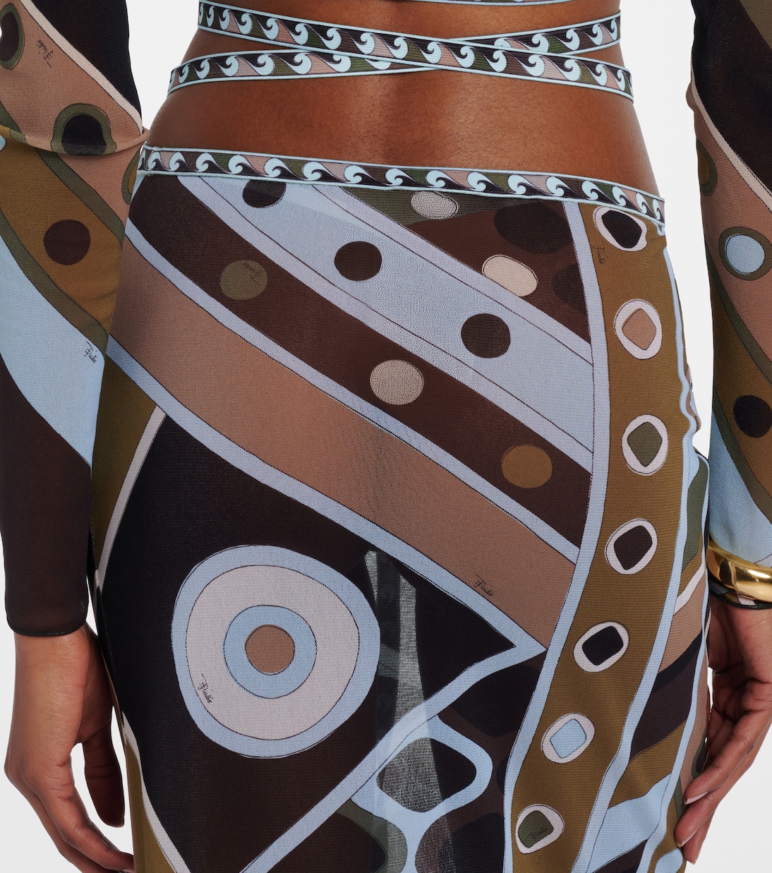 Vivara 튤 맥시 스커트 | Pucci