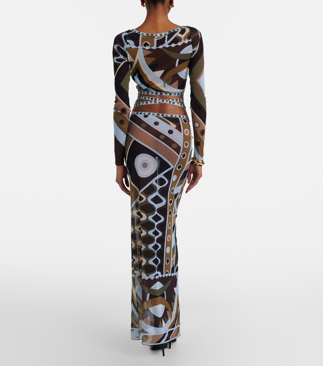 Vivara 튤 맥시 스커트 | Pucci