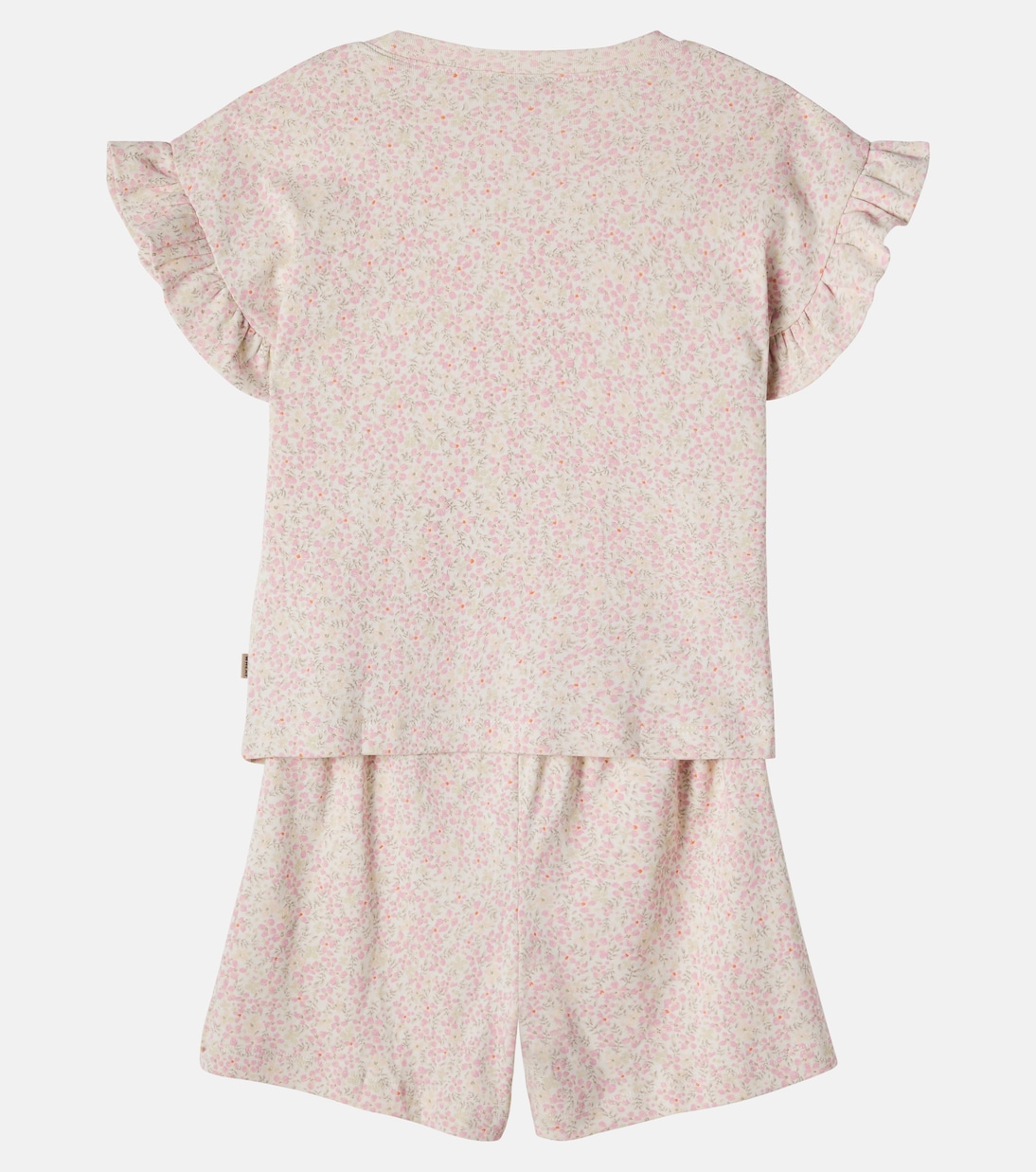 Ensemble t-shirt Ally et short Sandy en coton | Wheat