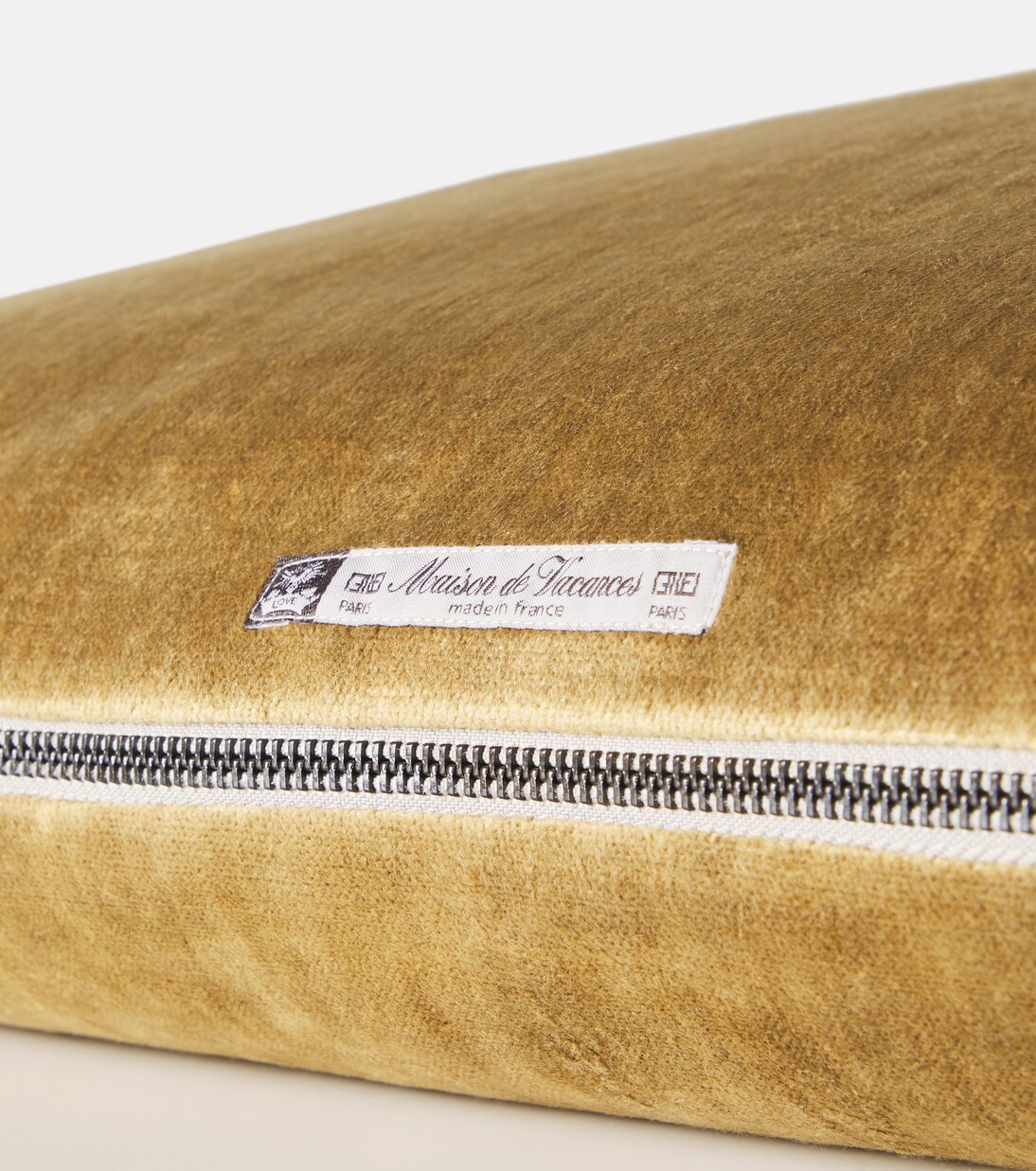 Cotton-blend velour cushion | Maison de Vacances