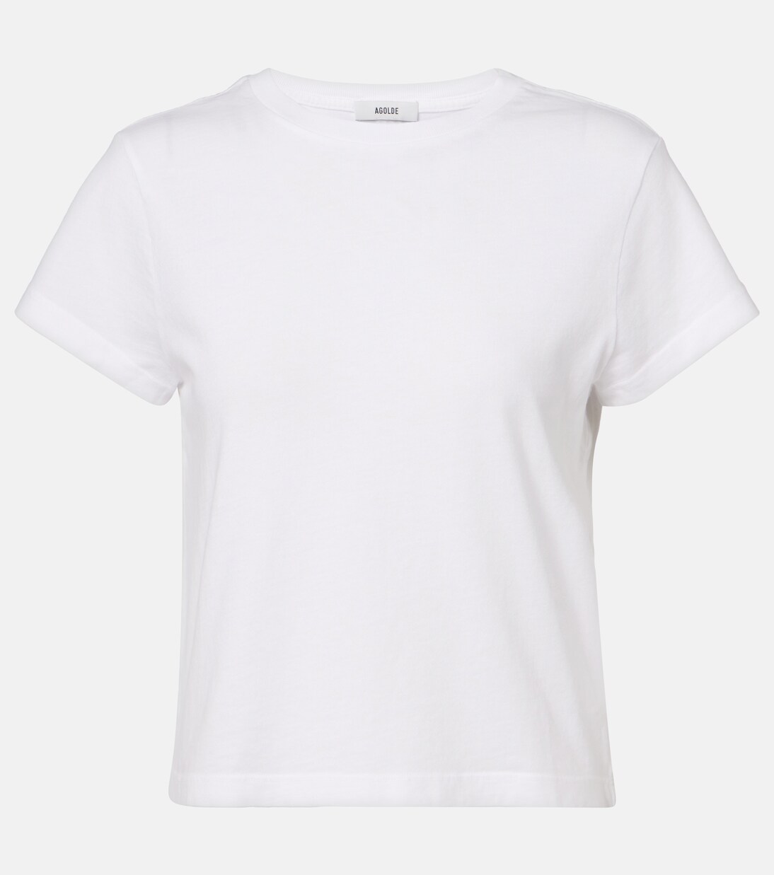 Adine cropped cotton jersey T-shirt | Agolde
