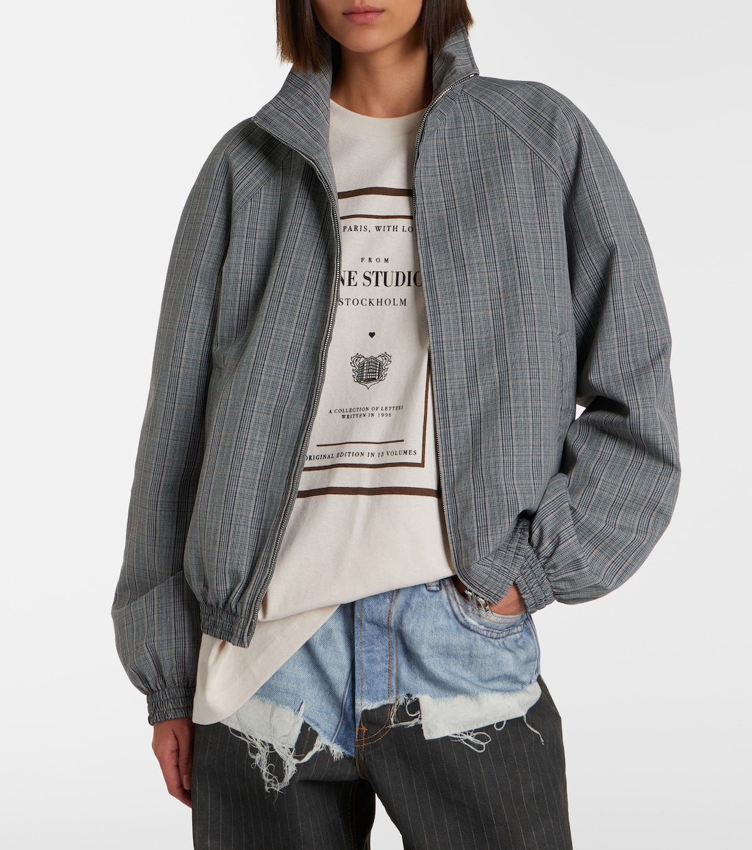 Checked technical jacket | Acne Studios