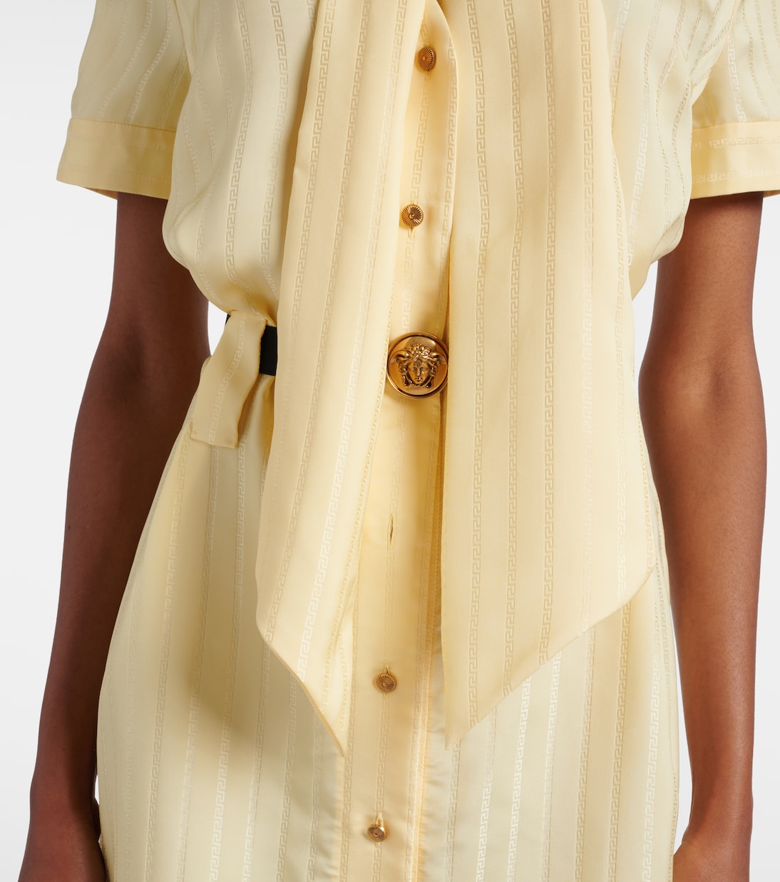  Greca jacquard satin minidress | Versace
