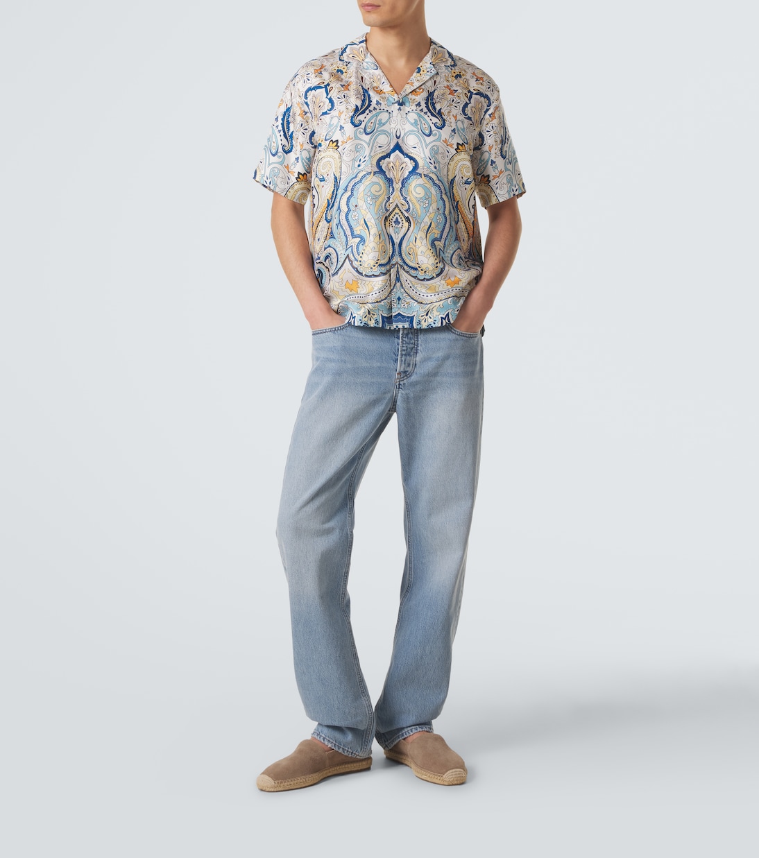 Maitan paisley silk shirt | Orlebar Brown