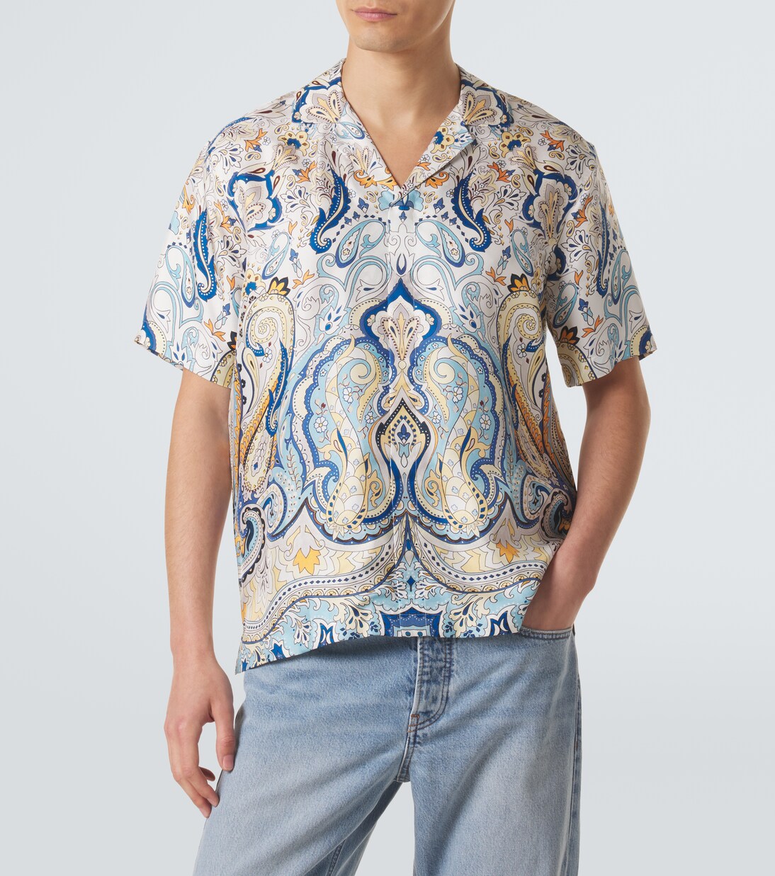 Maitan paisley silk shirt | Orlebar Brown