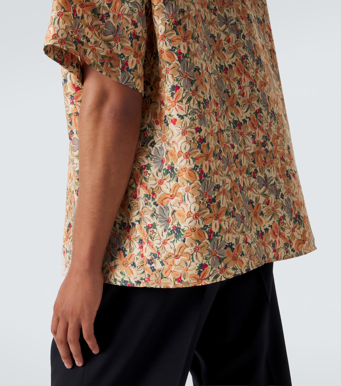 Printed silk bowling shirt | Valentino