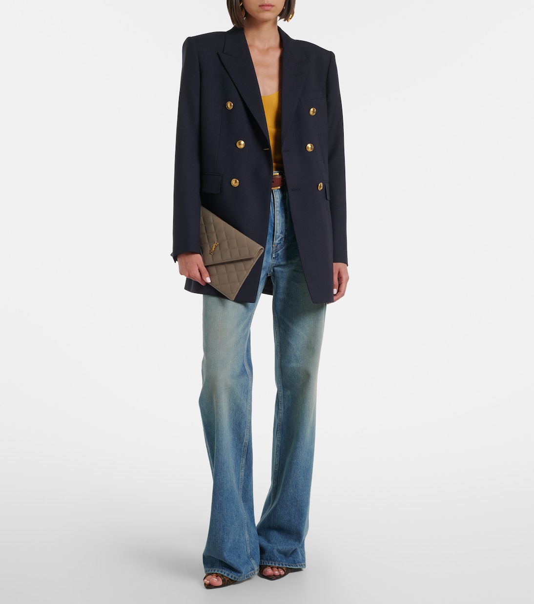 Paris leather clutch | Saint Laurent