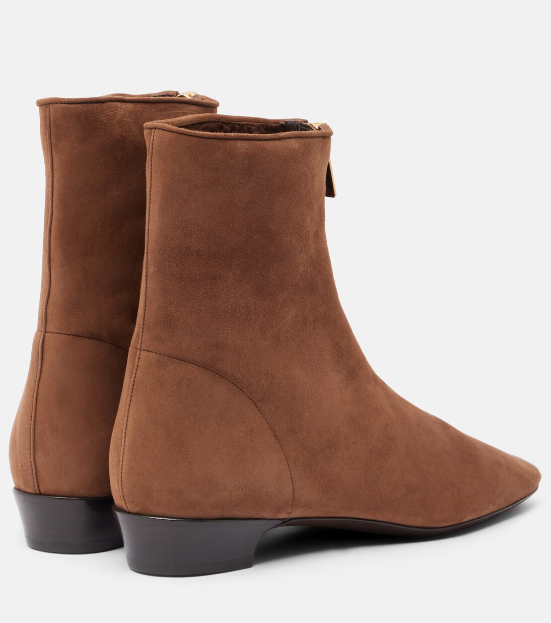 Easy Does It shearling-trimmed suede ankle boots | Herbert Levine