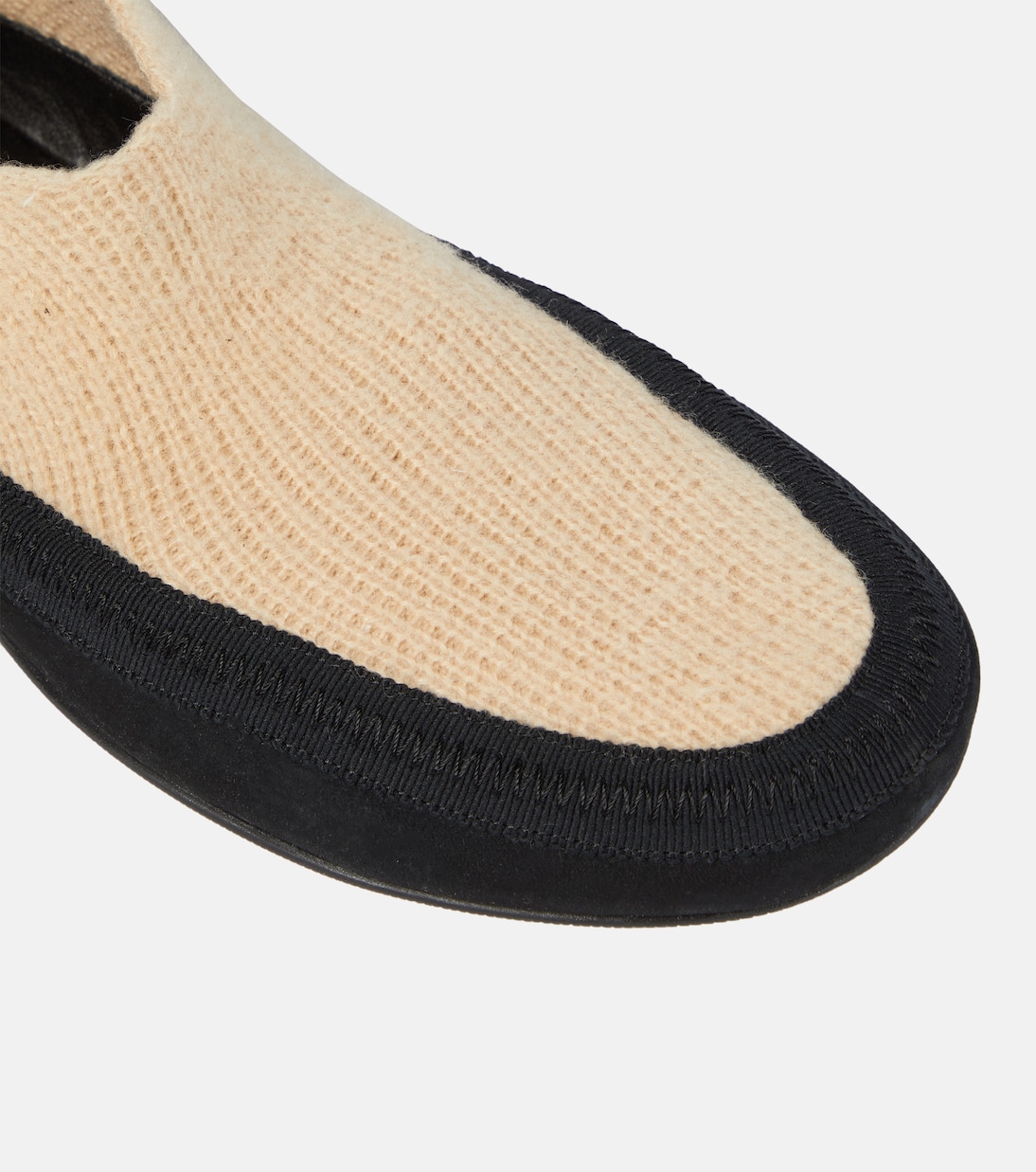 Fairy cashmere knit flats | The Row