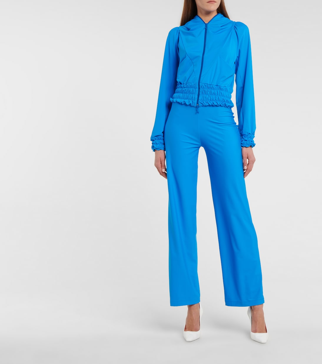 Smocked hooded track jacket | Marine Serre