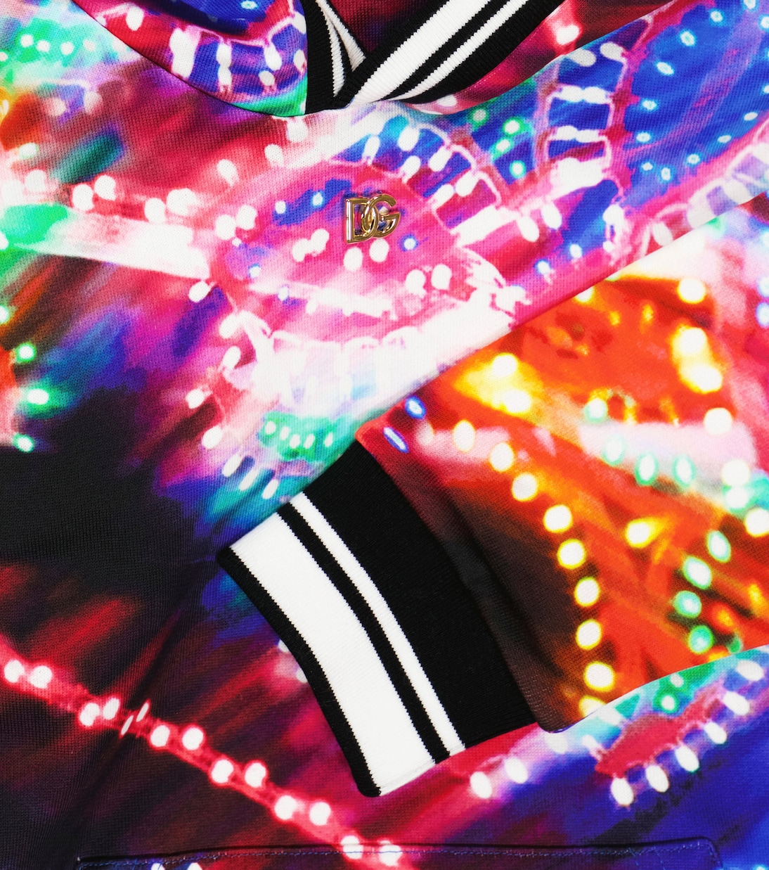 Printed cotton jersey hoodie | Dolce&Gabbana Kids