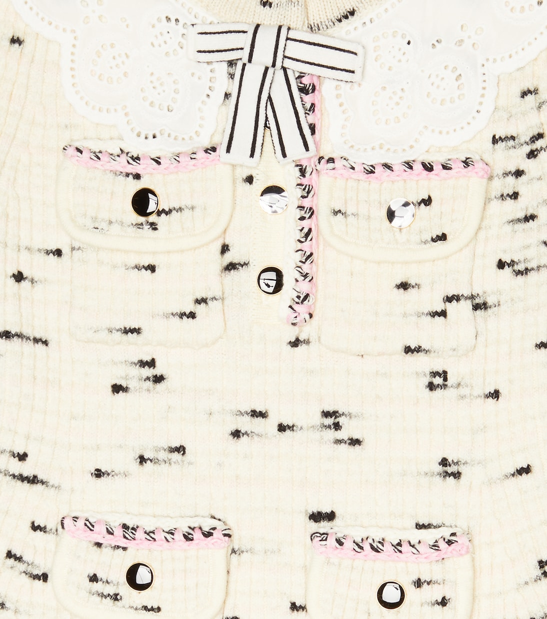 Knit cotton-blend dress | Self-Portrait Kids