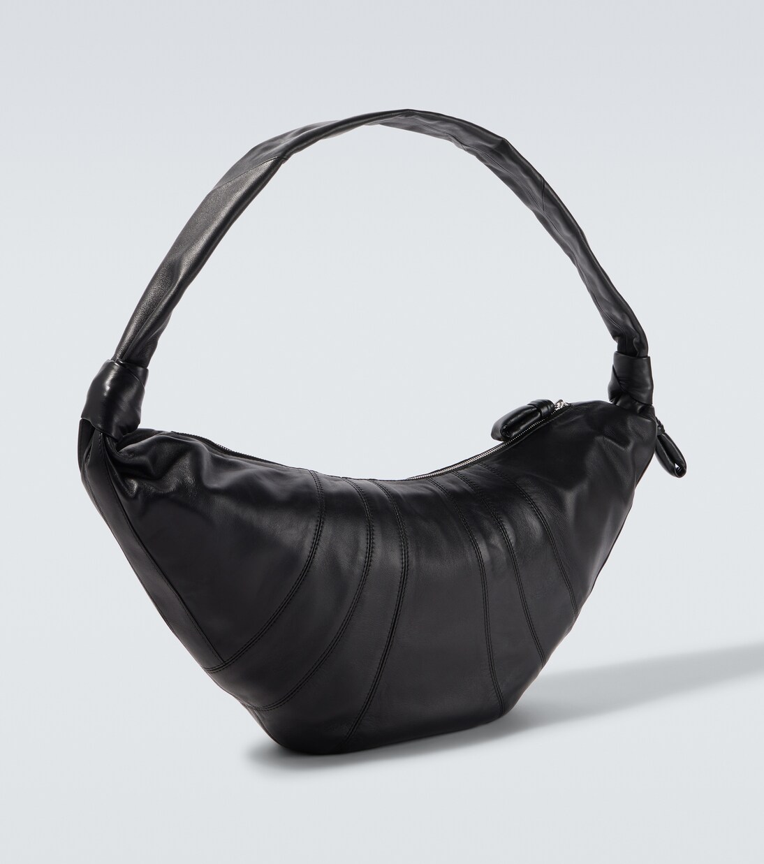 Croissant Large leather shoulder bag | Lemaire