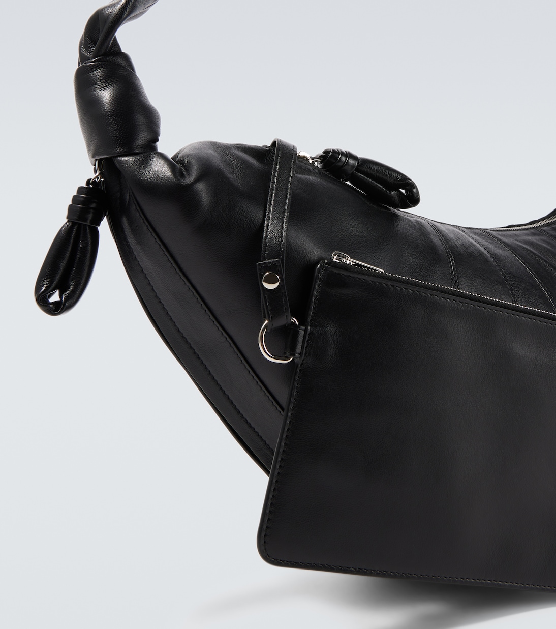 Croissant Large leather shoulder bag | Lemaire