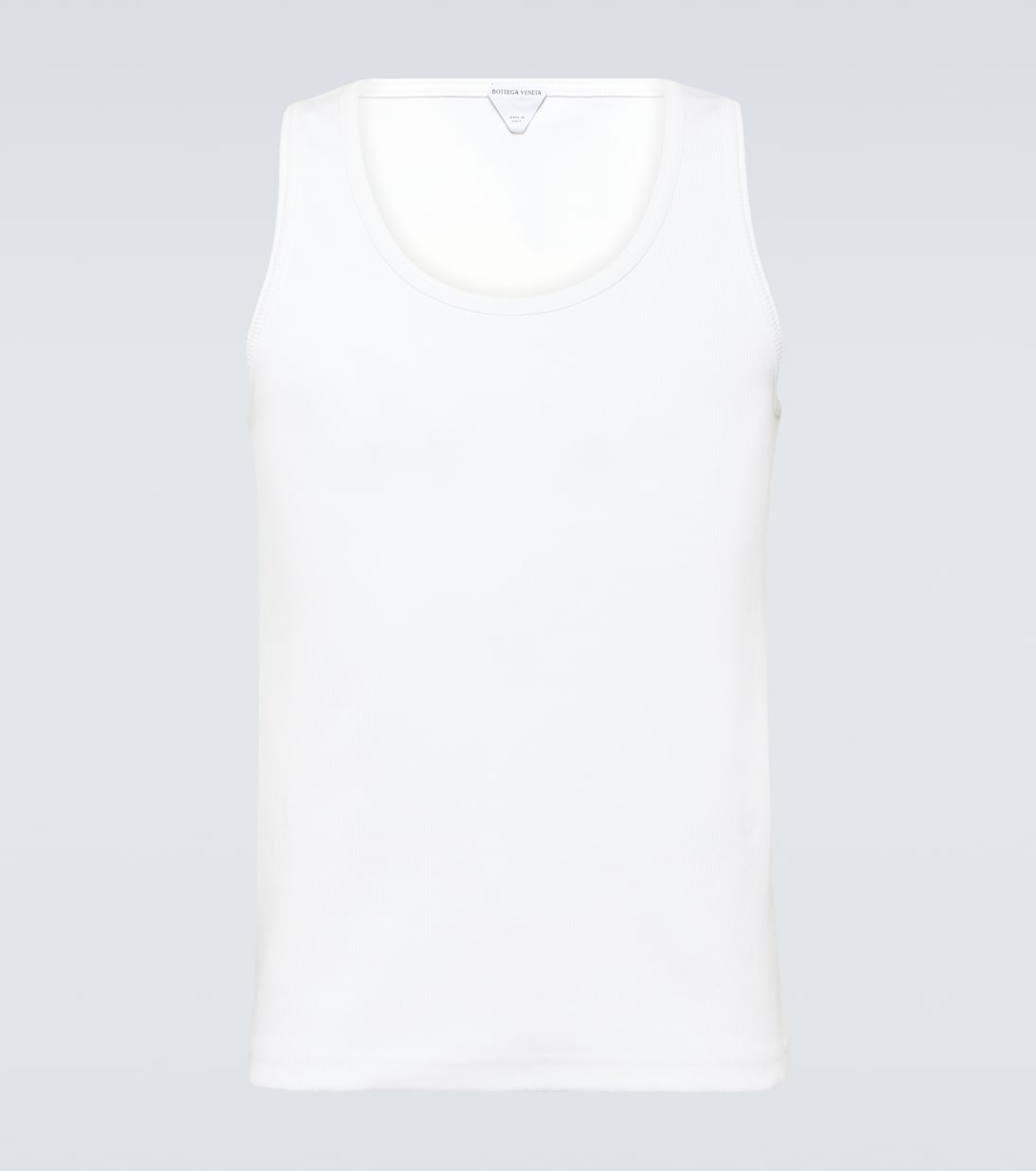 Tank top in misto cotone a coste | Bottega Veneta
