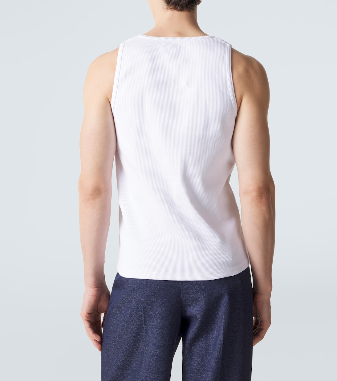 Tank top in misto cotone a coste | Bottega Veneta