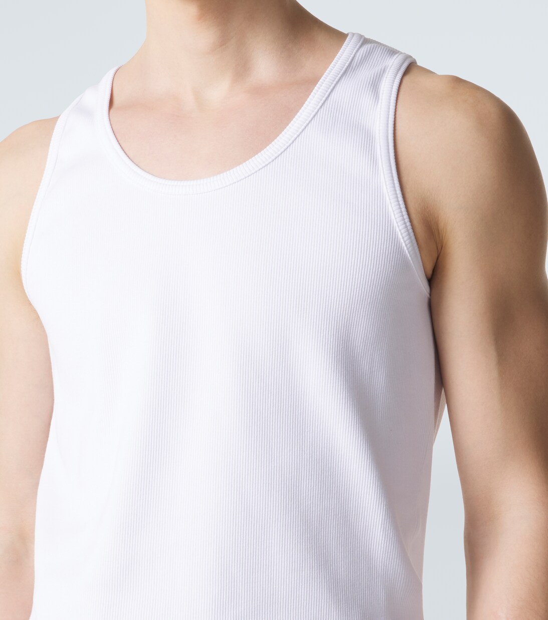 Tank top in misto cotone a coste | Bottega Veneta