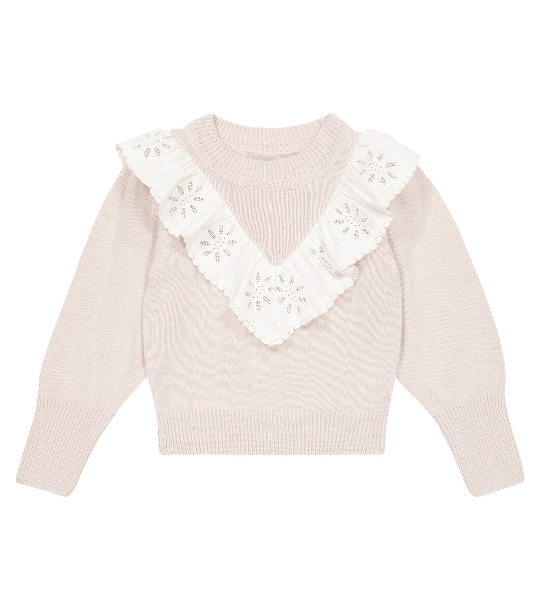 Millie ruffle-trimmed wool-blend sweater | The New Society