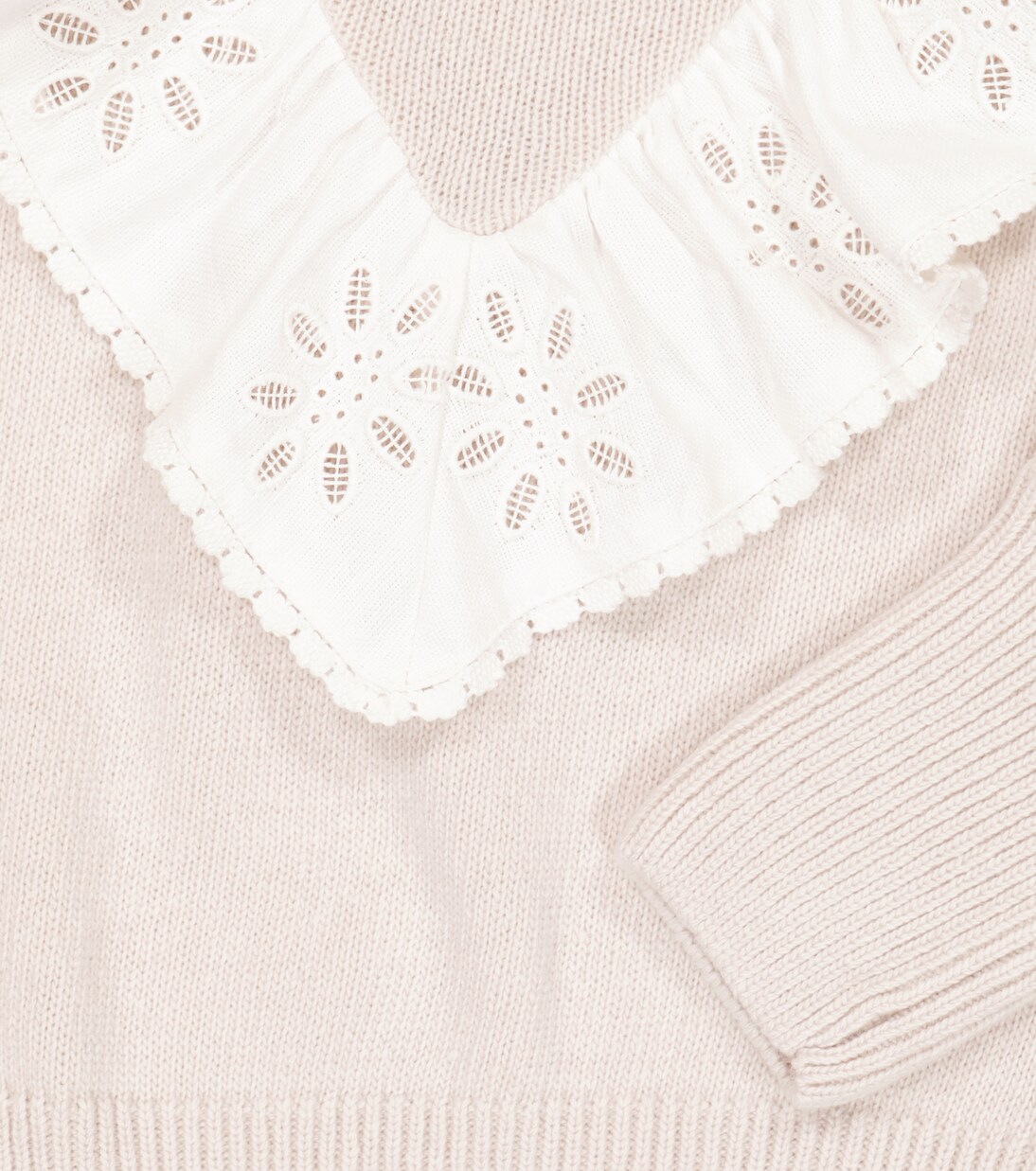 Millie ruffle-trimmed wool-blend sweater | The New Society