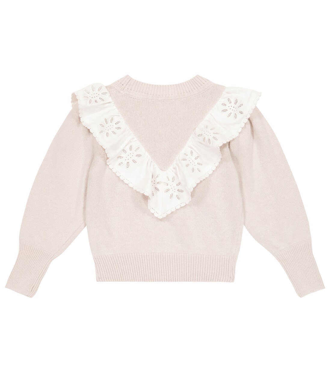 Millie ruffle-trimmed wool-blend sweater | The New Society