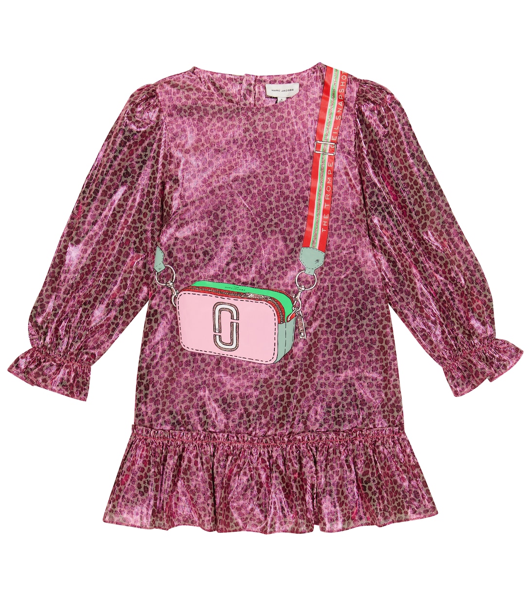 Leopard-print lamé dress | Marc Jacobs Kids