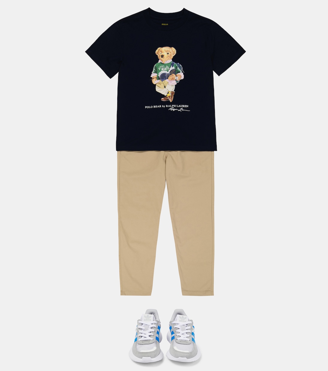 Straight cotton canvas pants | Polo Ralph Lauren Kids